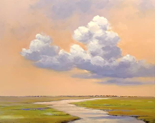 Jan Groenhart - Wolken in warm licht