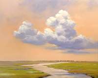 Jan Groenhart - Wolken in warm licht
